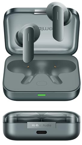 realme Buds Air 7 Kopfhörer, kabellos, Hi-Res, Lautsprecher 12,4 mm, Geräuschunterdrückung 45 dB, 40 Stunden Akkulaufzeit, Bluetooth 5.3, Spielmodus 45 ms, IPX5, Schaumgrün