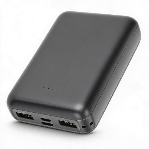 Battery Pack for Heated Vest, 20000mAh Power Bank for Heated Jacket, Clothing & Chair, Ultra Small 5V 2.1A Portable Charger with Indicator Light for Camping Outdoor
