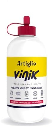 ARTIGLIO Colla Vinilica Bianca Vinik WilbraVil, Universale, Base Acquosa, Non Tossica, per Legno, Carta, Cartone, Feltro, Stoffe, Pelle, Sughero (100 g)