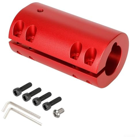 For Xiaomi Pro For M365 Electric Scooter Folding Pole Base Fastener, Aluminum Alloy Clamp Holder Fixture, Wear-Resistant Stem Locking Bracket, Red Black(Red)