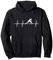 Hockey Heartbeat Feldhockey Pullover Hoodie