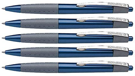 Schneider Loox Druck-Kugelschreiber (5 Stück blau)