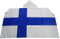 AZ FLAG - Umhangflagge Finnland - 150x90 cm - Finnische Cape Fahne 100% Polyester mit integrierten Ärmeln und Kapuze - Body Flag 80g