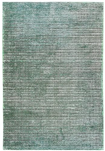 Rug Studios Teppich MANDOVI | Handgearbeitet | Farbe: Türkis-Aqua; Größe: 200 x 250 cm | strapazierfähig und leicht zu reinigen | Wohnzimmer | Schlafzimmer