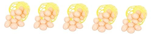 Toyvian 5 Sätze Nachgeahmte Eier Weiße Ostereier Ostereierdekoration Gefälschtes Essen Unbemalte Ostereier Kreatives Osterei Ostereier Malen Gefälschtes Ei Leer Plastik Kind Modell
