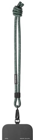 Native Union City Sling – Verstellbarer und abnehmbarer universeller Crossbody-Telefonriemen – Kompatibel mit den meisten Smartphones – Hergestellt aus 100% recyceltem Polyester (Schiefergrün)