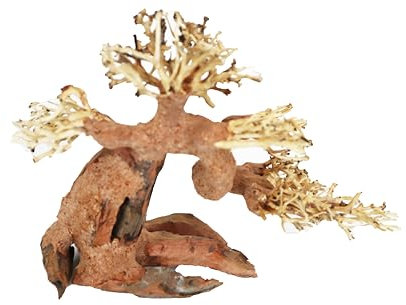 H2Pro Bonsai-Holz M, handgefertigt, Dekoration für Aquarien (30 x 23 x 17 cm)