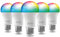CALEX Smart LED Lampe, E27, A60, RGB-Farben & kalt- bis warmweiß Licht, dimmbar, WLAN App- & Sprachsteuerung, 5er Pack