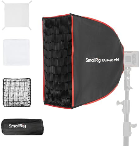 SMALLRIG RA-R4545 Softbox Rettangolare, Softbox a Sgancio Rapido da 17,7 con Borsa per il Trasporto, Compatibile con SMALLRIG RC 60B COB Luce Video LED per Riprese di Ritratti - 4683