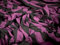 Viskose-Stoff, Single-Jersey, Meterware, gestreift, Violett und Schwarz
