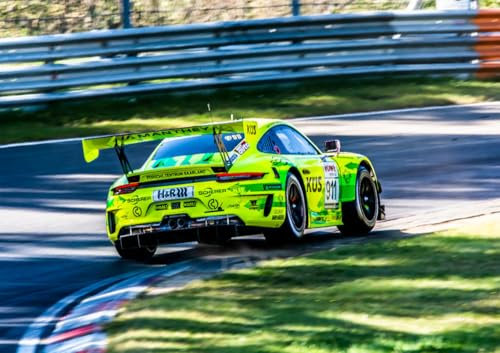 CALVENDO Poster 59,4 x 42,0 cm Querformat Manhtey Racing Porsche 911 GT3 R Grello| Bilder, Kunstdruck, Wandbild, Wanddeko, Prints ohne Rahmen