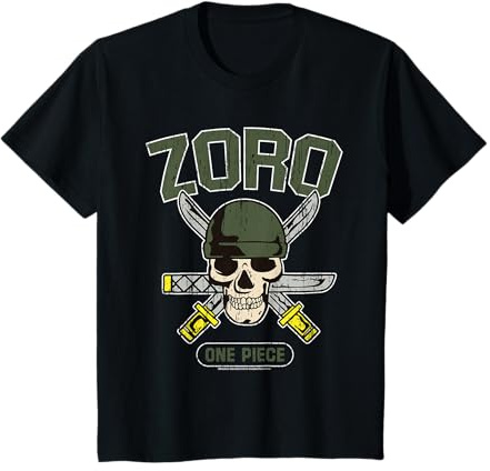 Enfant Chapeau de Paille Pirate Hunter Roronoa Zoro Logo Anime Kids T-Shirt