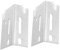 HAWILLOSCH 2 Pcs Radiator Hook Hooks Exhaust System Hanger Garage Door Bracket Heavy-duty Mounting Hardware Garage Door Track Jamb Bracket Radiator Shielding Rack Silver Steel Galvanized
