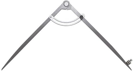 Professioneller Kompass 300 mm mit Stifthalter – Präzisionszirkel für technisches Zeichnen, Geometrie, Leder- und Metallarbeiten – Werkzeug für Architekten, Tischler und Handwerker (12 Zoll)
