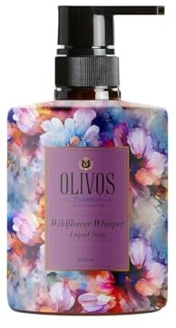 OLIVOS Wildflower Whisper – Flüssigseife mit Lavendel & Zimt für alle Hauttypen | 500 ml