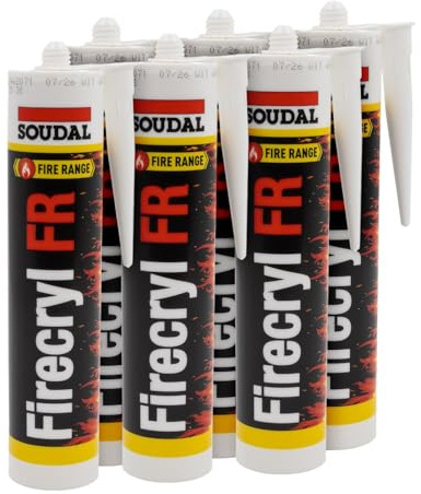 Soudal Firecryl FR Fire-Rated Sealant & Filler (6 Pack) - White