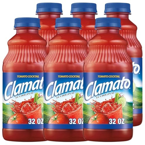 Clamato Original 946 ml – Salsa de Tomate con Almeja para Micheladas, Ceviches y Cócteles - Pack Laborawi (6 x 946ml)