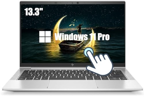 HP Elitebook 830 G8 Touchscreen Business Laptop, 13.3-Inch FHD Notebook, Intel Core i7-1185G7, 16GB RAM, 256GB SSD, US Keyboard QWERTY, Windows 11 Pro (Renewed)