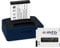 3 Batteries + Double Chargeur (USB) pour GoPro ABPAK-001, AHDBT-001 / Hero, Hero2, Hero960 - Voir liste! (Cable Micro USB Inclus)