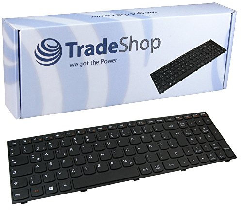 Original QWERTZ Tastatur Deutsch mit schwarzem Rahmen kompatibel mit Lenovo Ideapad G50-70a G50-70AT G50-70M G50-70m G50-75 G50-80 G50-BR G50-G50 G51-35 G51-70 G70-35 25214768 (Deutsches Layout)