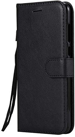 DENDICO Cover per Huawei Mate 10 Lite, Portafoglio PU Custodia in Pelle, Flip Libro TPU Bumper Caso per Huawei Mate 10 Lite - Nero