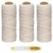 ilauke 1MM Bakers Twine, 300m Cotton Macrame Cord Kitchen Cooking String for Trussing and Tying Poultry Meat Making Sausage DIY Crafts and Decoration (Beige)