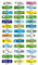 Indigos UG Namensschilder für Kleidung & Gegenstände mint - 35x10mm - 60 Sticker - Namensaufkleber Kinder Schule - Kindergarten, KITA - für Wäscheetiketten selbstklebend