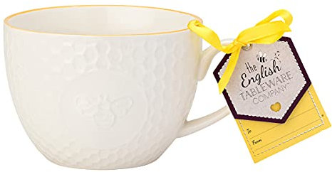 English Tableware Company Bee Happy Hug Mug, 115 mm x 85 mm Size