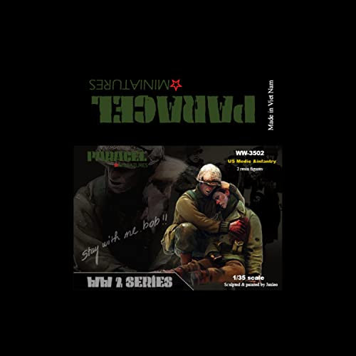 ZHONGFANG 1/35 Risen Figure Kits de modèle US MEDIC blessé non assemblé et non peint