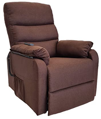 abc HOME | Sessel | Fernbedienung | Massage | Aufsteh- und Liegefunktion (Elektrisch | Liege-/ Aufstehfunktion & Massage, Braun)