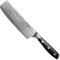 Eden Classic Damast Nakiri 16.5 cm Cuchillo de Cocina EQ2030-116 Cuchillo de Cocina Japonés para Verduras, Acero de Damasco