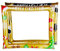 Weihnachten Aufblasbare Fotorahmen Weihnachtsdeko Aufblasbarer Rahmen für Fotobox Accessoires Weihnachtsmann Aufblasbarer Bilderrahmen Gold Fotorequisiten Foto Booth Props für Partyzubehör, Silvester