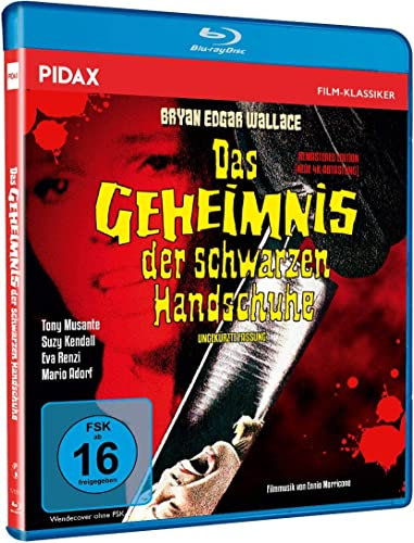 Bryan Edgar Wallace: Das Geheimnis der schwarzen Handschuhe - Spannender Gruselkrimi mit Starbesetzung - Krimi und Thriller Klassiker (Pidax Film-Klassiker) [Blu-ray]