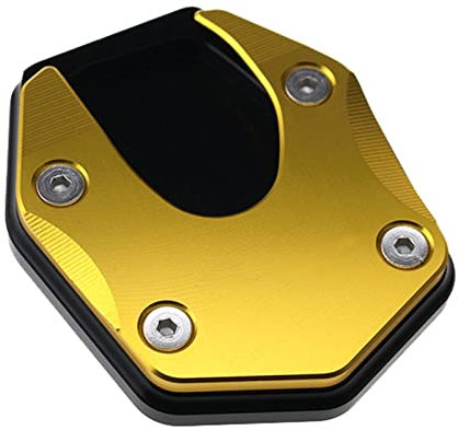 Ständer CNC-Aluminium-Motorradständer Für Forza 750 2020 2021 2022 Fuß-Seitenständer-Stützverlängerungs-Vergrößerungsplatte Motorradständer (Color : Gelb)