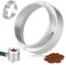 Huiguli 51mm Kaffee Dosierring, Espresso Dosiertrichter universal Kaffeedosierring Siebträge Trichter Fülltrichter Aluminium Kaffee-Ersatztrichter mit magnetischem für Kaffeemaschine