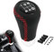 DREAMER Pomello cambio auto, Leva universale del cambio manuale a 5 velocità, Sostituzione per pomello del cambio manuale automobilistico da 8mm 10mm 11mm 12mm di porta