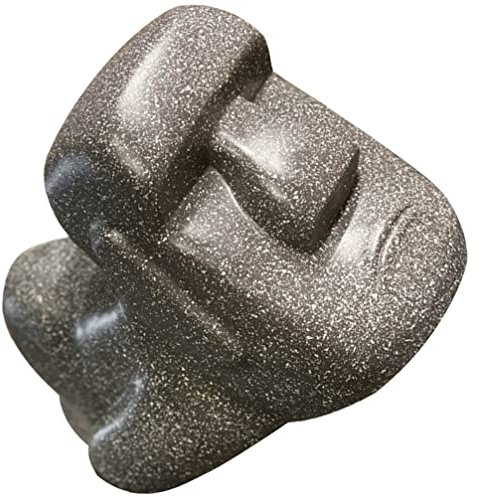 Kreative Moai Serviettenschachtel aus Kunstharz, Schwarz, Dekorativ