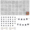 Funtopia 1200 Stück Buchstabenperlen, A - Z Ä Ö Ü ß Rund 4x7mm Buchstaben Perlen zum Auffädeln mit 50pcs Herz & Smile Perlen, 500pcs Perlen 2mm Armband Bastelset (30 Buchstabenperlen mit je 40stk)