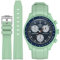 Stanchev Omega x Swatch MoonSwatch/Rolex Uhrenarmband, 20 mm weiches Silikon Omega X Swatch Moonswatch Speedmaster Ersatzband, gebogenes Moonswatch Swatch Swatch Armband ohne Lücken, passend, 20mm