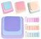 Sticky Notes, Haftnotizen Klebezettel, Klebezettel Klein, Notizzettel Klebend, Selbstklebende Notizzettel zum Hervorheben, Klebezettel Bunt für Büro Zuhause Schule Sitzung