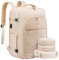 LOVEVOOK Reiserucksack Damen Rucksack Handgepäck Flugzeug 17.3 zoll Laptop Rucksack Wasserdicht 30-40L Reisetasche Groß Travel Backpack Women mit Kosmetiktasche Weekender Bag mit USB für Reise Arbeit