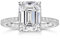 Michooyel 4ct Smaragd Ringe, Verlobungsring für Damen, Ehering aus Sterlingsilber, Versprechensring Zirkonia Smaragdschliff Klassisch Emerald Ring S925 Reisen Travel