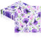Party Servietten, Lila Blüten 3-lagig Papier Servierten, 20 Stück Abendessen-Servietten 33x33cm Papierserviette