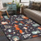 Igel Fuchs Eule Bereich Teppich für Schlafzimmer Wohnzimmer 4 x 6 Fuß weich flauschig Indoor Boden Teppich rutschfest waschbar moderne Teppiche für Wohnheim Kinderzimmer Kinderzimmer Wohnkultur