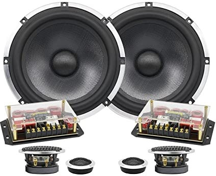 UNbit Element Tweeter 6.5 Inch 3-Way Car Sound System Tweeter Midrange Bass Full Frequency Component Car Speakers Audio Set Subwoofer for Car Auto Loudspeaker