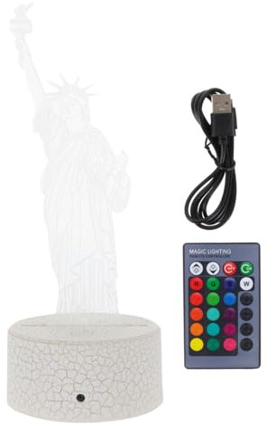 Angoily Freiheitsstatue-lampe 3d-licht Heim-nachtlampe Schreibtischlampe Nachttischlampe Hotellampe Warmes Usb-nachtlicht Für Schlafzimmer Und Wohnzimmer