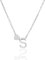 HSWYFCJY Halskette Damen Silber Herz Kette mit Buchstabe S 316L Edelstahl Initialen Anhänger Verstellbar Namenskette 45+5cm Personalisierte Schmuck Geschenke für Frauen Mädchen