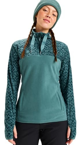 Roxy SAYNA Half Zip Sweatshirt, Sea Pine ROXYGRAM Tonal, L Women's