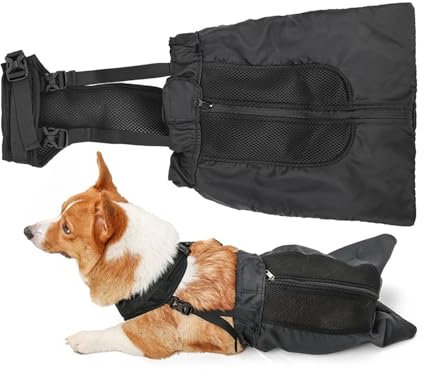 Harikaji Hundetasche, Hunderollstuhl-Alternative, schützt Beine und Gliedmaßen für behinderte gelähmte Hinterbeine, Hunde, Katzen, XL