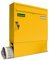 AL Briefkasten Systeme Basic 1er Briefkasten mit Zeitungsfach in RAL 1003 Signal Gelb 1 Fach DIN A4 Postkasten wetterfest wasserdicht Briefkastenanlage mit Posthaltebügel und 2 Namensschildern